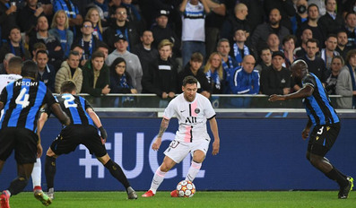 Messi's Paris St Germain disappoint in Brugge draw